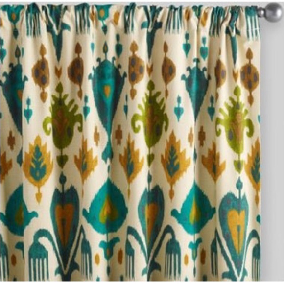 World Market Accents 2 Ikat Curtain Panels Poshmark